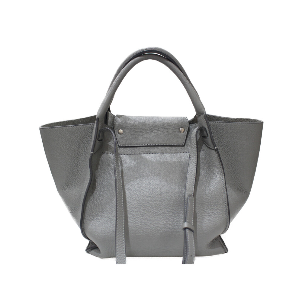 CELINE Big Bag Gray Calfskin Handbag Shoulder - Picture 4 of 7